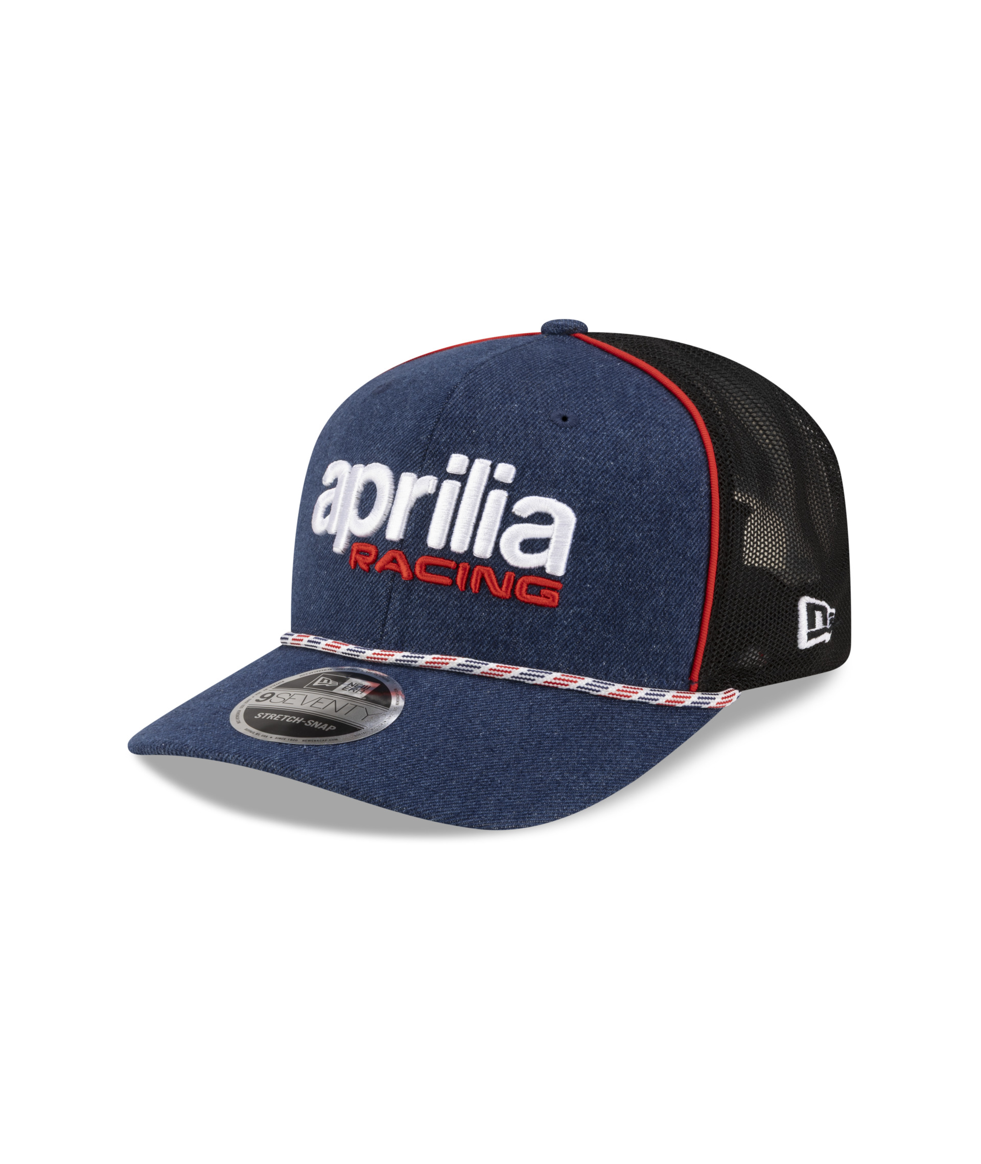 Casquette Aprilia Replica Austin New Era 9Seventy noire et bleue