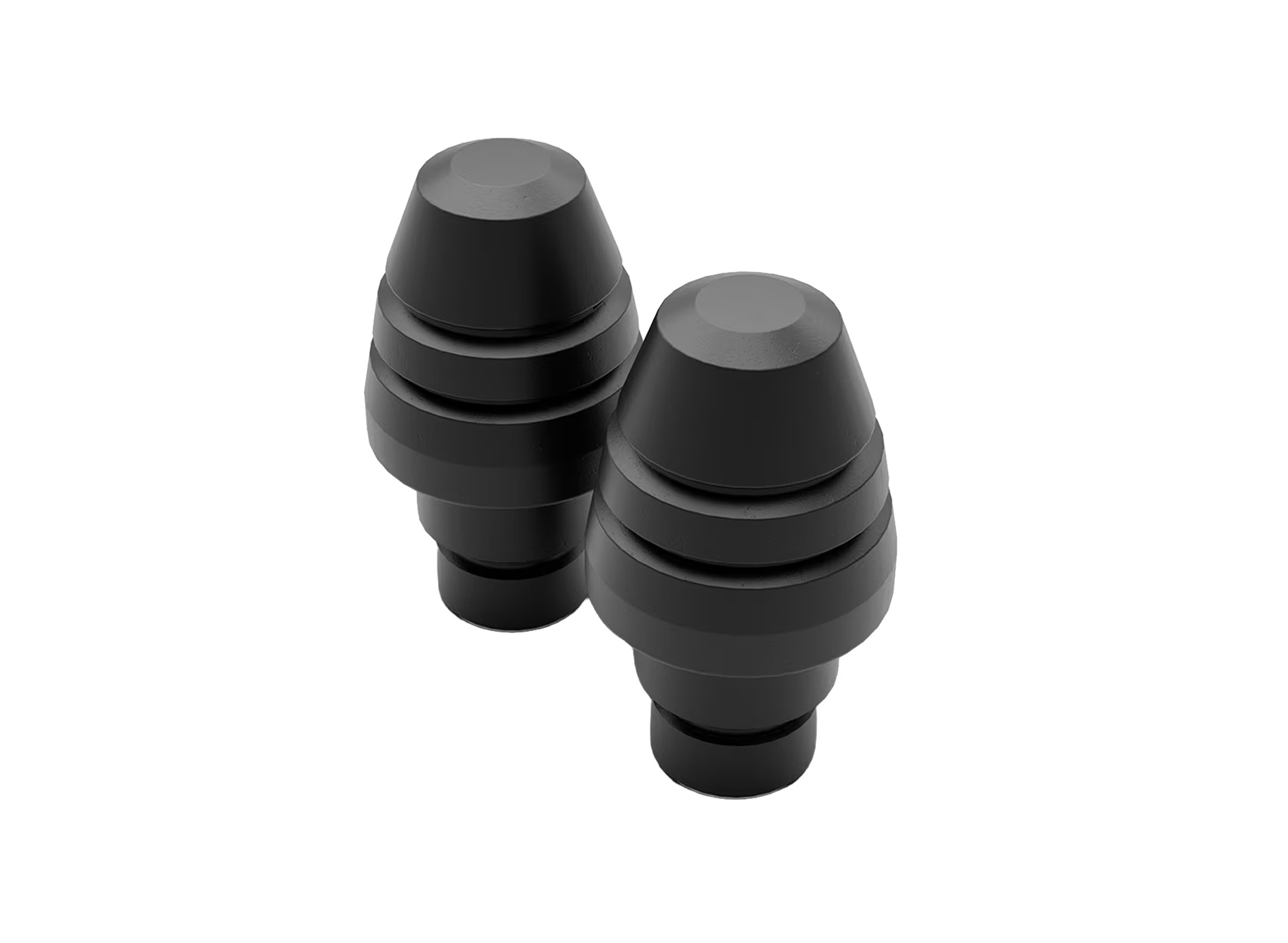 Poids d'extrémité du guidon noir en aluminium pour Aprilia RSV4 / Tuono V4 1100 (25-)