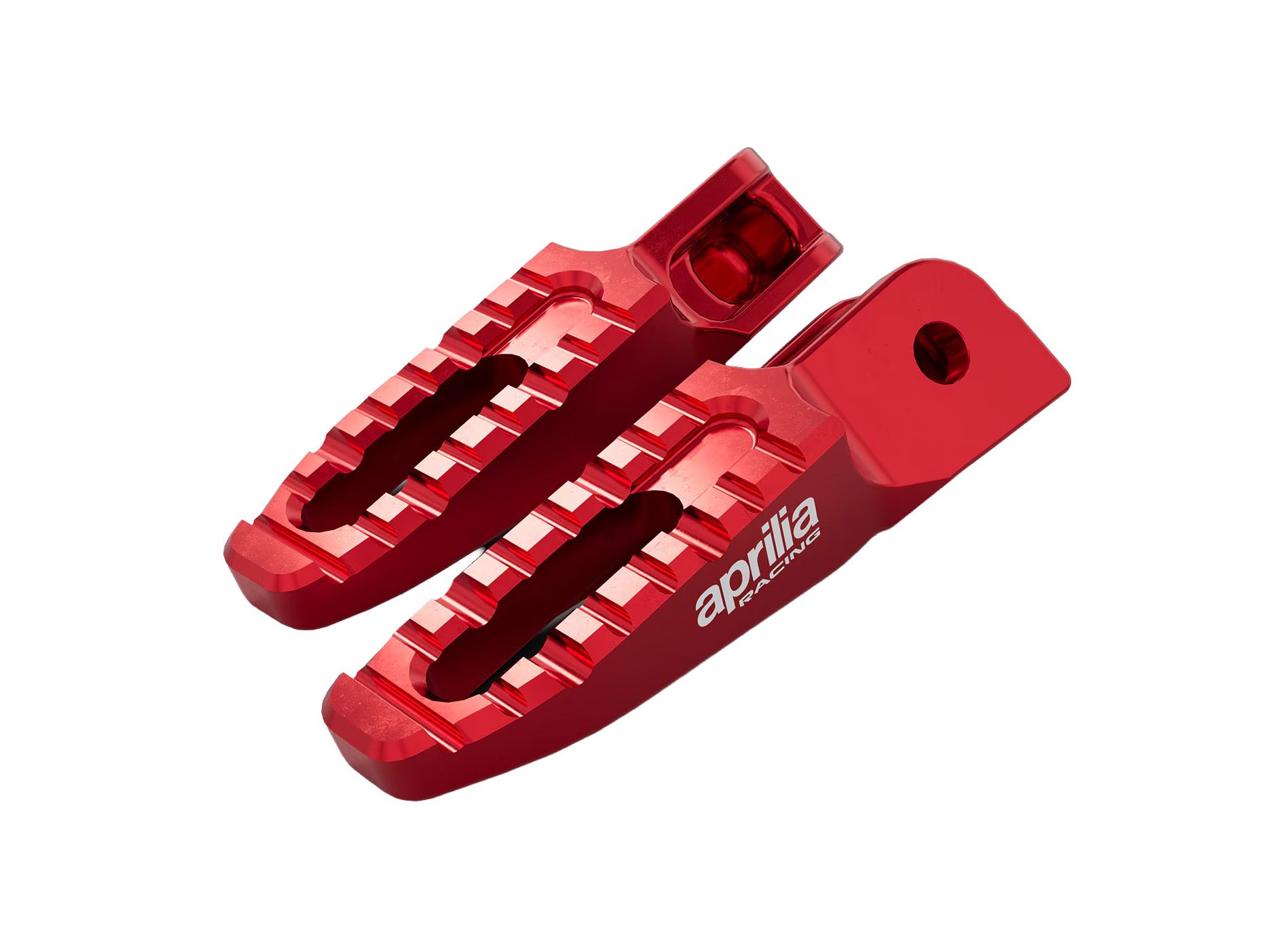 Repose-pieds alu rouge pour Aprilia RS 660 /Factory / Tuono 600 Factory (25-)