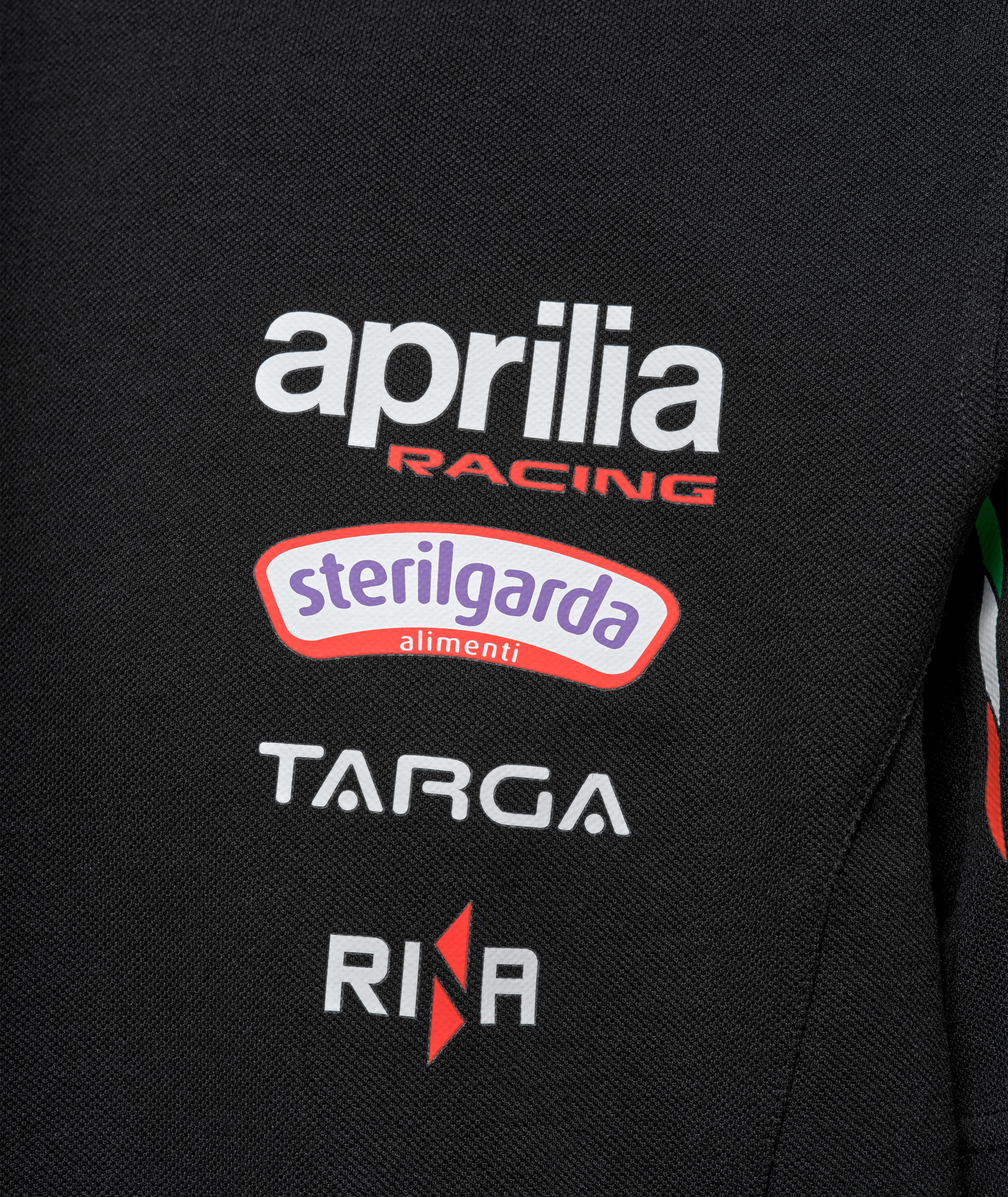 T-shirt Aprilia Racing Team Replica 2026 pour homme, noir