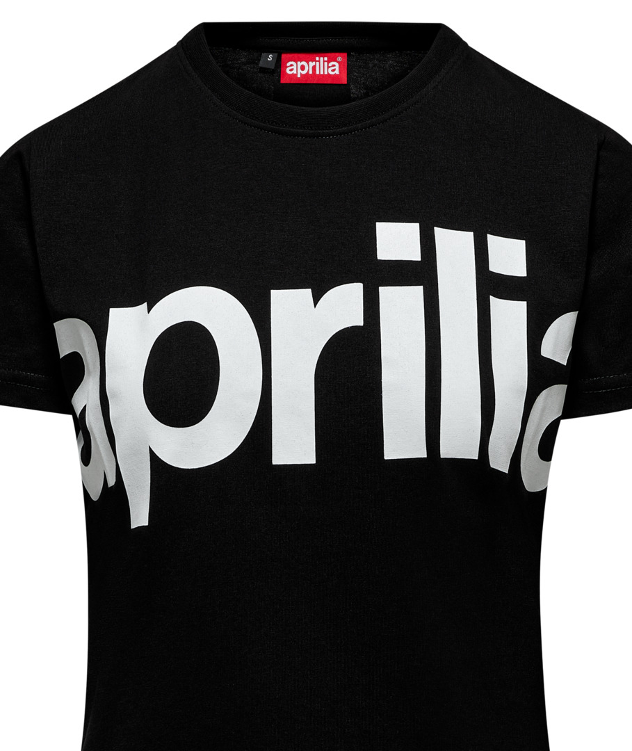 T-shirt femme Aprilia noir
