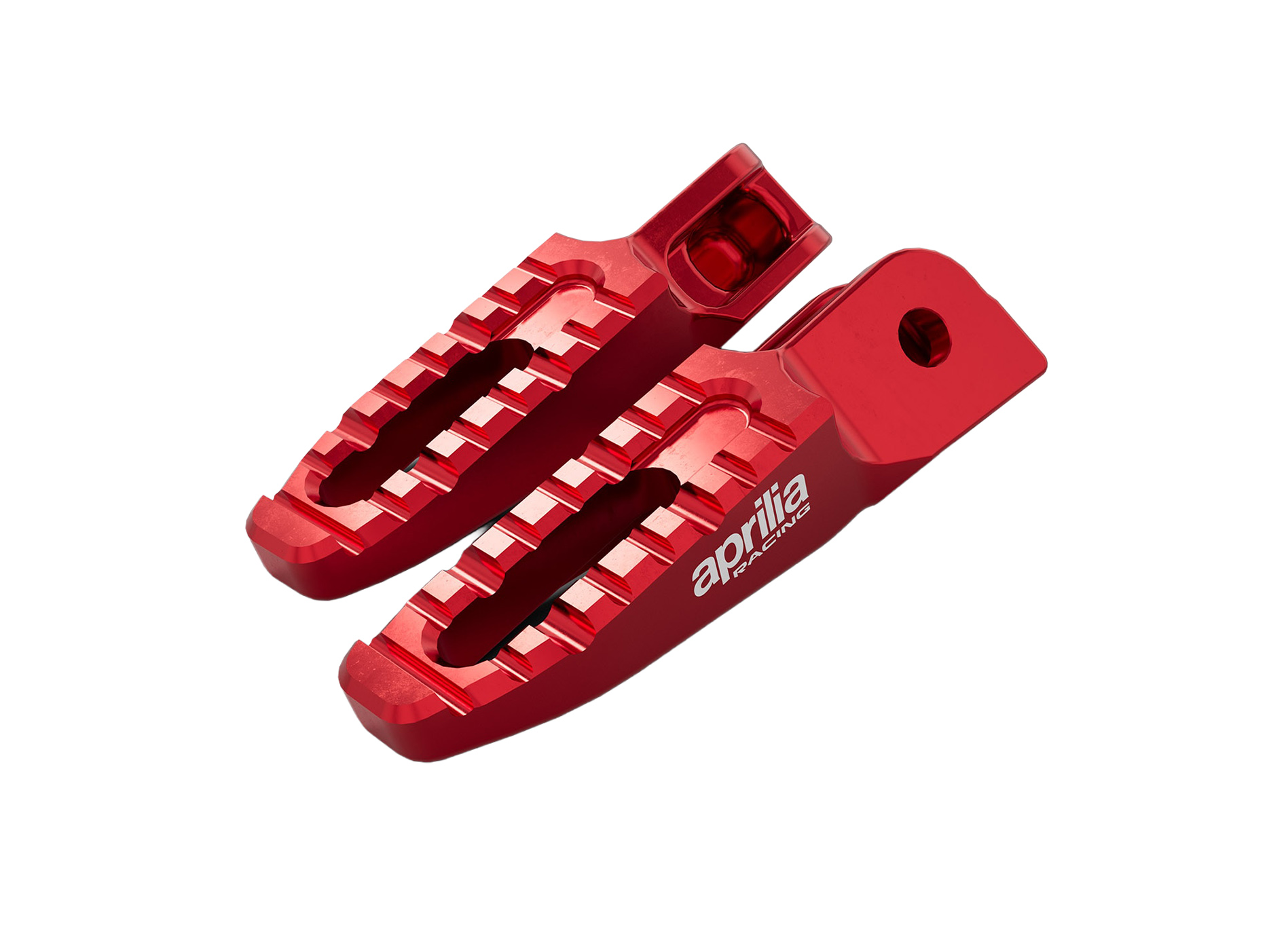 Repose-pieds en aluminium rouge pour Aprilia 457 (24-) / Tuono 457 (25-)