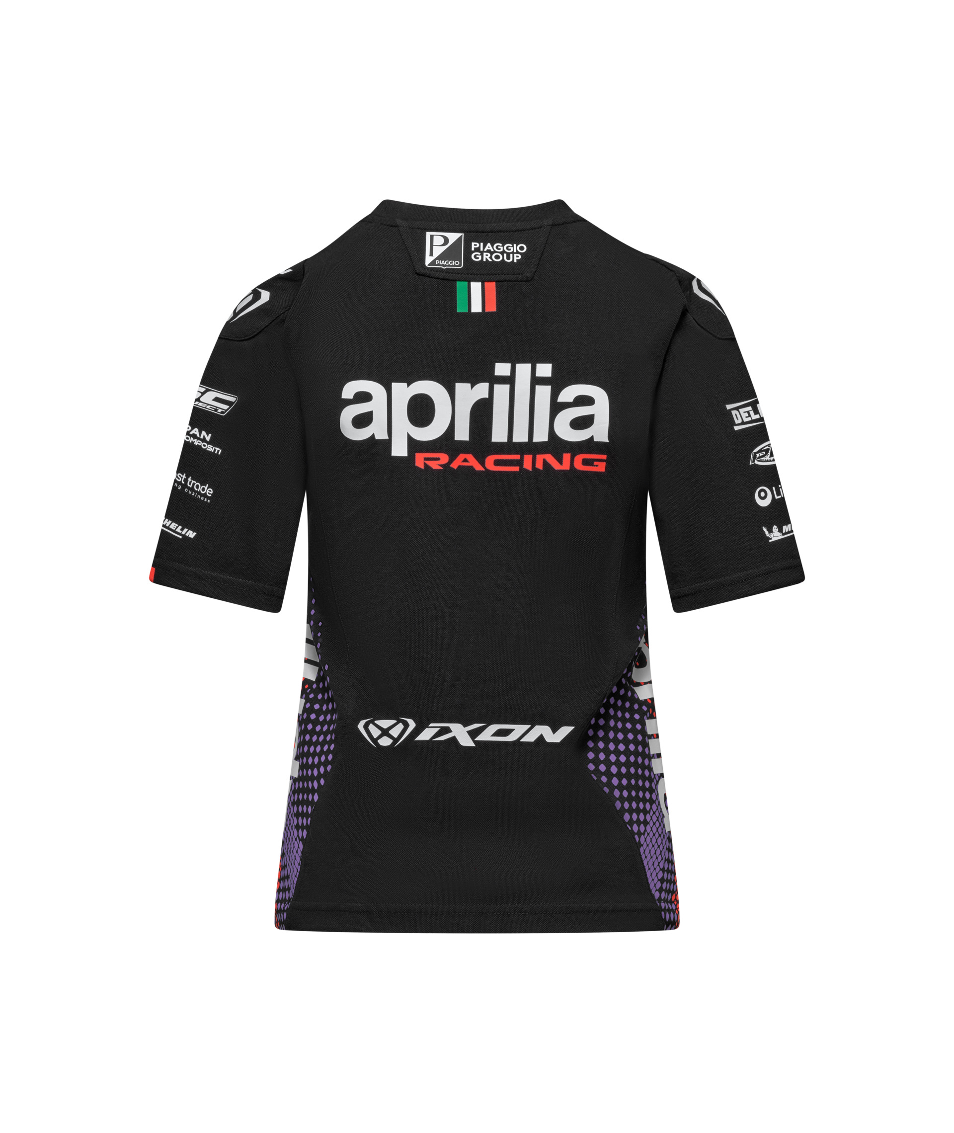 T-shirt Aprilia Racing Team Replica 2026 pour femme, noir