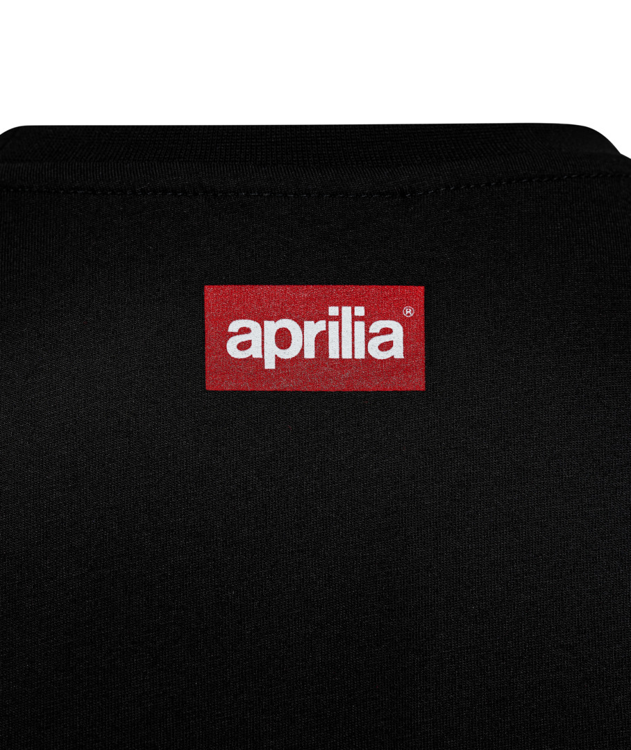 T-shirt femme Aprilia noir