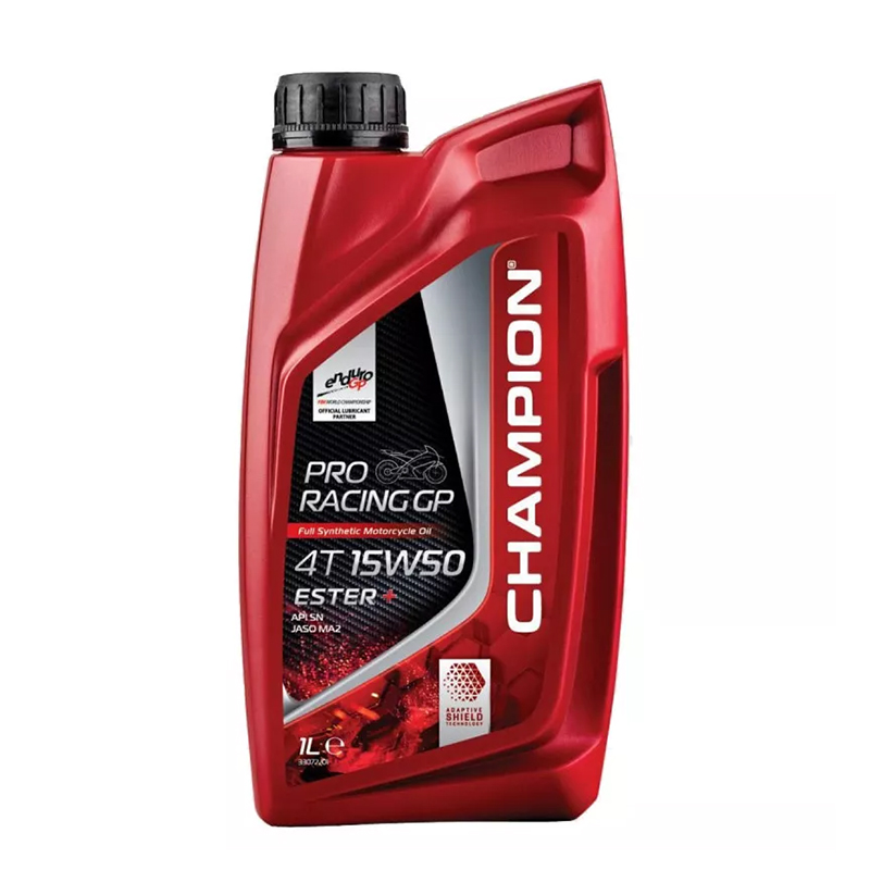 CHAMPION® Proracing GP 4T 15W-50 ESTER + huile moteur entièrement synthétique - 4 litres
