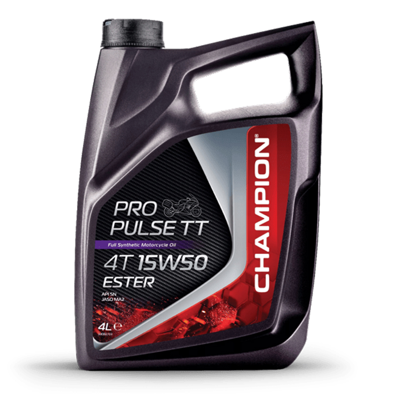 CHAMPION® Pro Pulse TT 4T 15W-50 Huile moteur à l'ester - 4 litres