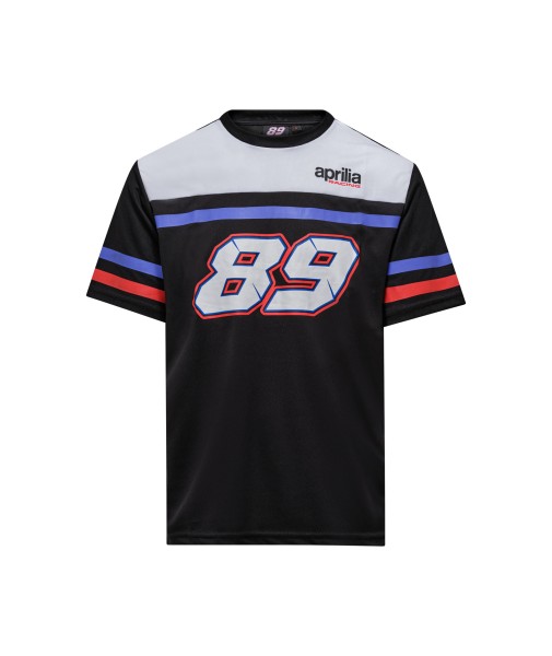 Aprilia T-shirt Racing 89 homme noir blanc