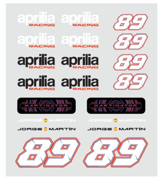 Autocollant Aprilia Racing 89