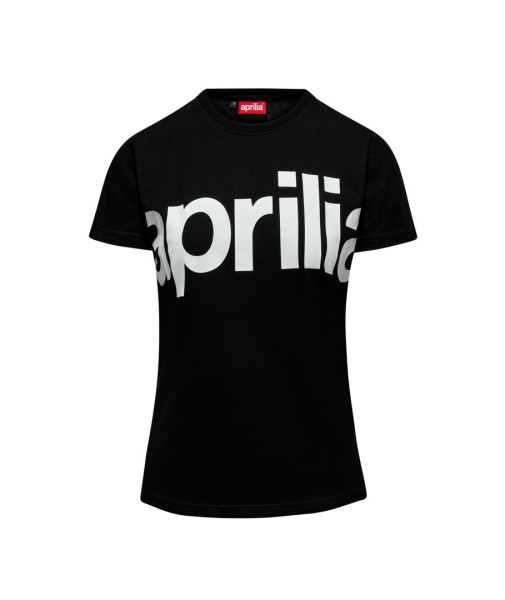 T-shirt femme Aprilia noir