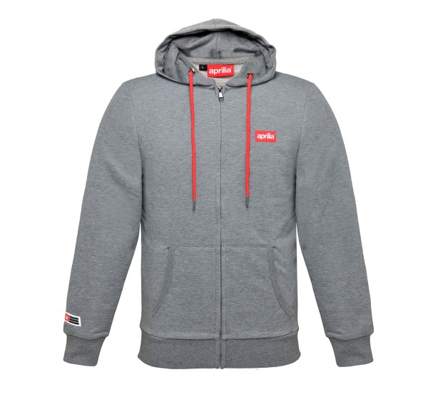 Sweat-shirt unisexe gris Aprilia
